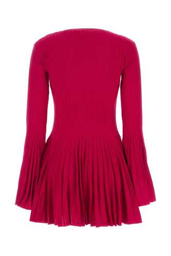 BLUMARINE Fuchsia wool mini dress / 2A361A N0309
