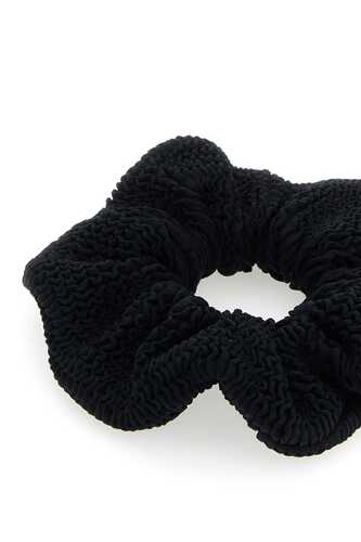 HUNZA G Black fabric scrunchie / SCRUNCHIEM BLACK