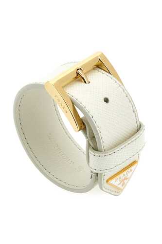 프라다 Ivory leather bracelet  / 1IB479053 F0009