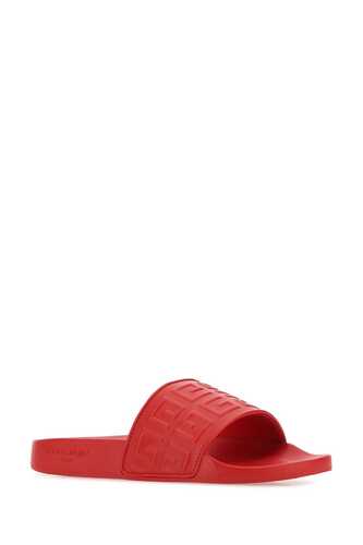 지방시 Red leather 4G slippers / BE3060E18E 600