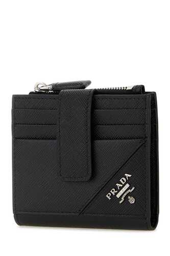 프라다 Black leather wallet  / 2MC066QME F0002