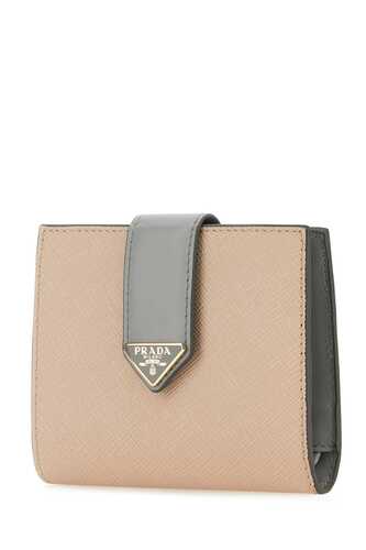 프라다 Two-tone leather wallet / 1MV2042DYG F03OT