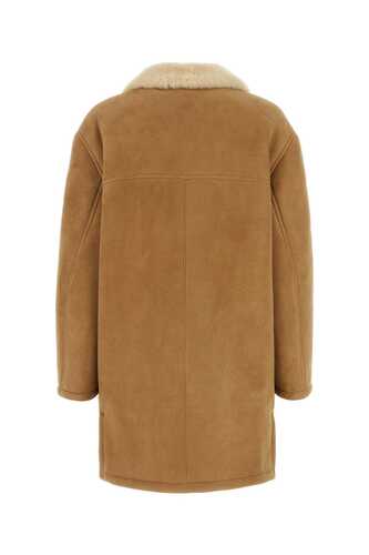 프라다 Camel shearling coat / 56A120S23213G8 F0BH2