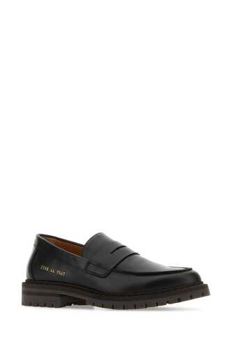 COMMON PROJECTS Black leather loafers / 2398 7547