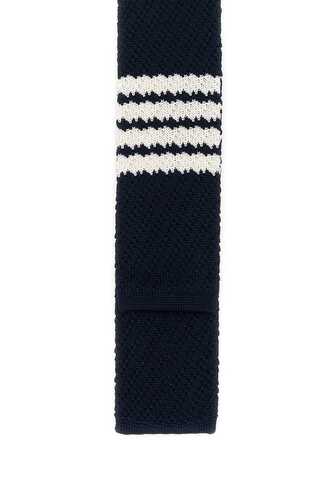 톰브라운 Navy blue silk tie / FKS066AY4003 415