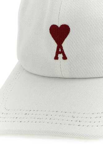 아미 White cotton baseball hat / UCP006DE0020 185