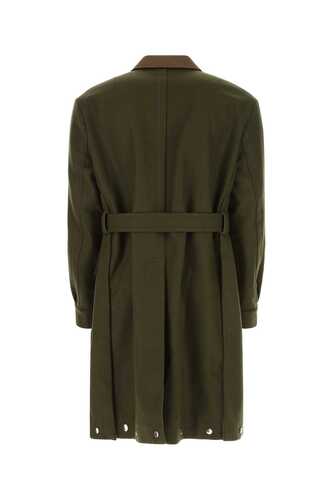 사카이 Olive green felt trench coat / 2202883M 501
