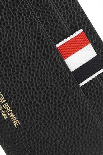 톰브라운 Black leather card holder / MAW020L00198 001