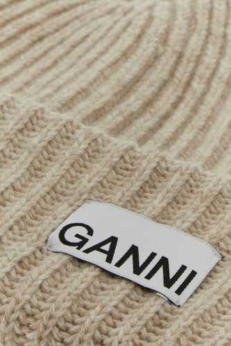 가니 Sand wool blend beanie hat  / A4429 196