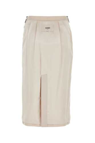 펜디 Light pink satin skirt / FQ7451ANQ4 F084J