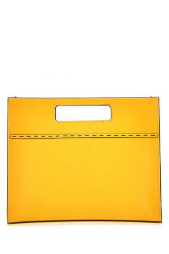 펜디 Yellow leather handbag / 7VA547AFIL F0CHF