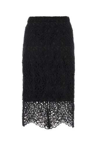 버버리 Black macrame lace skirt / 8067790 A1189