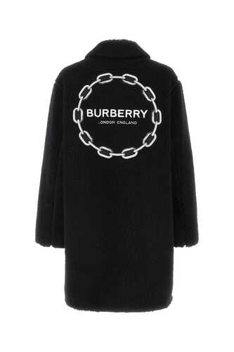 버버리 Black teddy fabric coat / 8062408 A1189