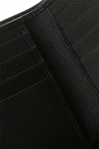 프라다 Black leather wallet / 2MO513QHH F0002