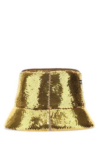 프라다 Gold sequins bucket hat / 1HC1372D0G F0W3L