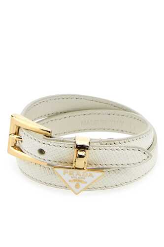 프라다 White leather bracelet  / 1IB478053 F0009