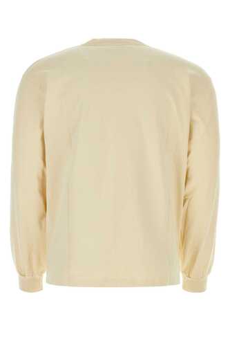 ARIES Cream cotton t-shirt / COAR66600 ALABASTER