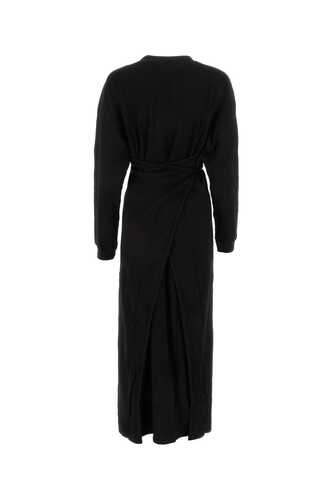 BASERANGE Black cotton dress / DRSHRIB000 BLACK