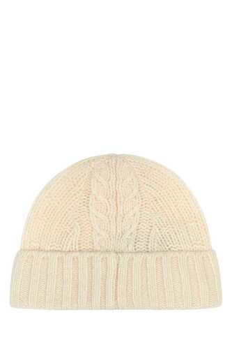 가니 Ivory wool blend beanie hat / A5111 135