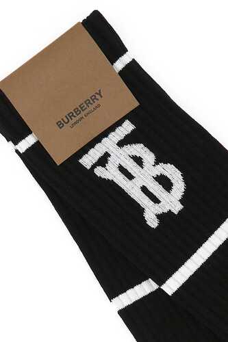 버버리 Black polyester blend socks / 8047232 A1189