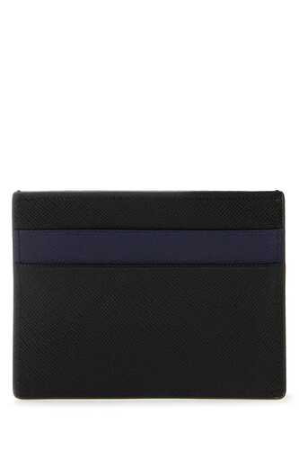 마르니 Black leather card / PFMI0002L5LV520 Z576N