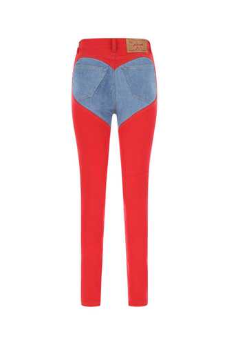 Y PROJECT Red stretch denim / WJEAN34S22D37 RED