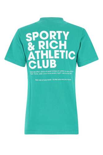 SPORTY &amp; RICH Turquoise cotton / TS462TU TURQUOISE