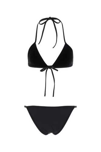 구찌 Black stretch nylon bikini / 743008XHAHD 1000