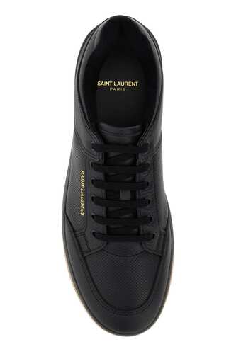생로랑 Black leather sneakers / 713600AAB85 1613