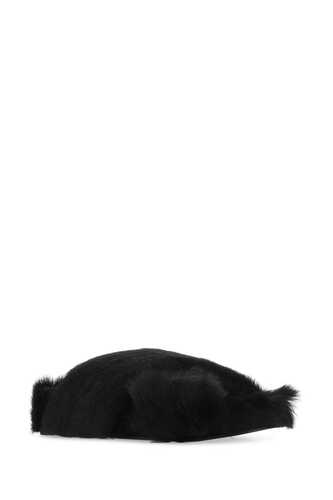 질산더 Black fur slippers / J15WP0043P5220 001