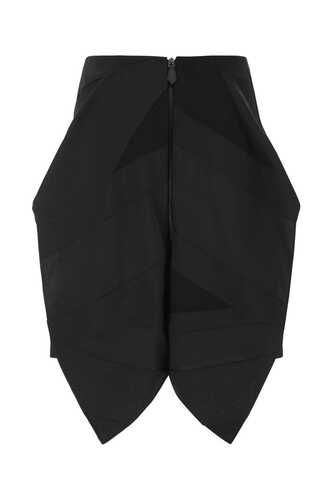 버버리 Black polyester mini skirt  / 8046842 A1189