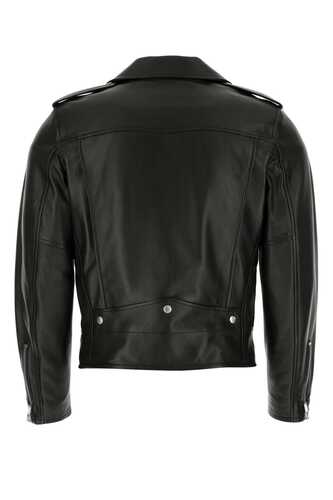 생로랑 Black leather jacket  / 484284Y5YA2 1000