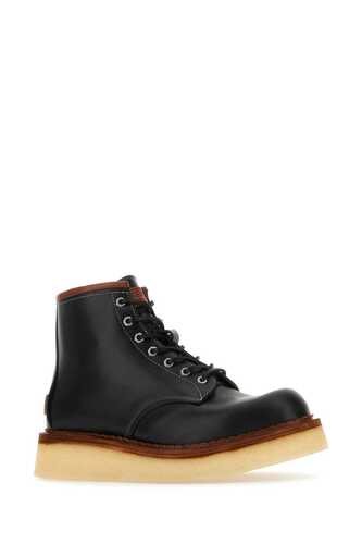 겐조 Black leather Wedge ankle / FD65BT711L65 99