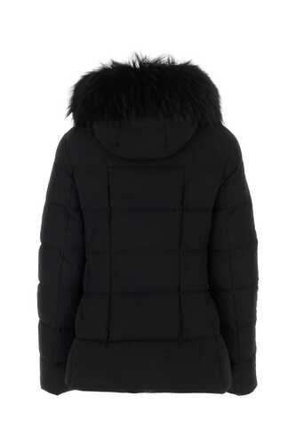 MOORER Black fabric down jacket  / KILIEFURKN NERO