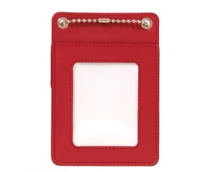 [18FW] 슈프림 레더 ID 홀더 월렛 레드 Supreme Leather ID Holder + Wallet Red