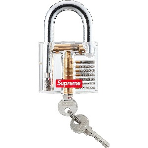 슈프림 트랜스페어런트 자물쇠 20SS Supreme Transparent Lock Clear