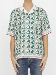카사블랑카 Heart Monogram shirt MF23-SH-003-05
