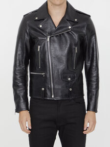 생로랑 Leather biker jacket 484284YC2NI