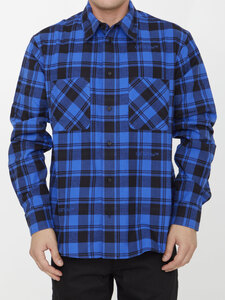 오프화이트 Check flannel shirt OMGE030F23FAB001