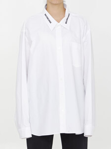 발렌시아가 Dropped Neckline Balenciaga Oversize shirt 768509