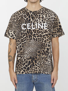 셀린느 Celine leopard-print t-shirt 2X681311W