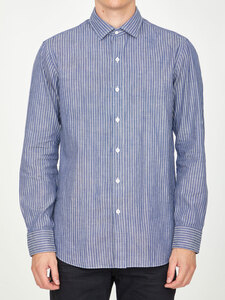 SALVATORE PICCOLO Striped cotton shirt POPBC-CU