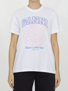 가니 Flower t-shirt T3716