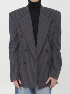 생로랑 Oversized jacket in wool 762930