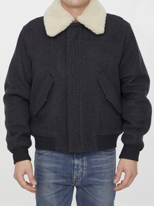 아미리 Shearling collar jacket UJK010