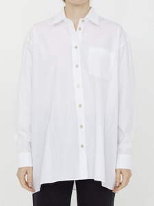 구찌 Cotton shirt with Gucci embroidery 759790