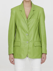 SALVATORE SANTORO Lime leather jacket S23SANTD-44060D