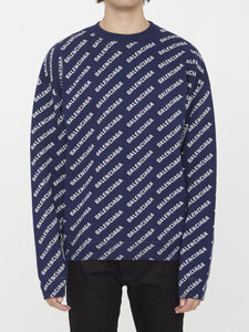 발렌시아가 Mini Allover Logo sweater 736247