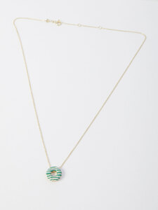 ALIITA Donut Ice Glazed Diamonds necklace NRSPBM1000YG09K
