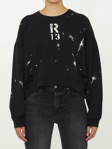 R13 Cropped R13 sweatshirt R13WK094